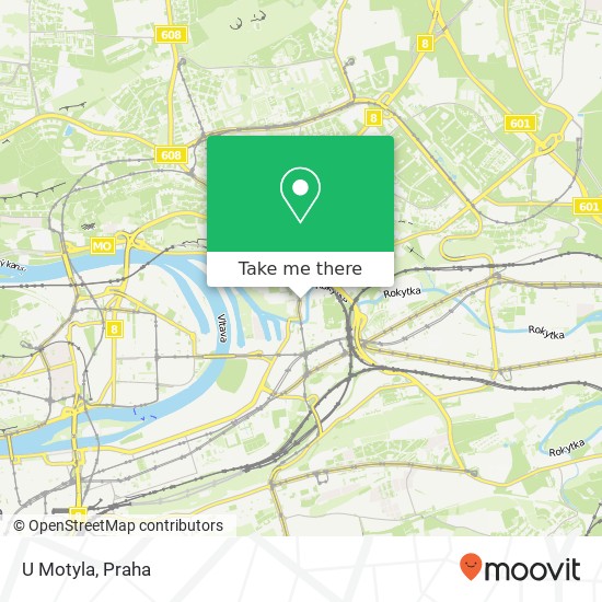 U Motyla, Zenklova 11 / 62 180 00 Praha mapa