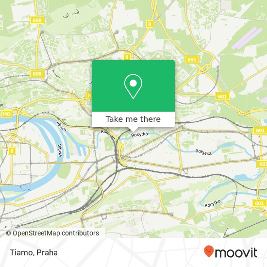 Tiamo, Podvinný mlýn 8 190 00 Praha mapa