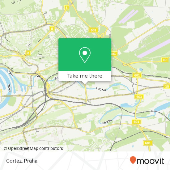 Cortéz, Freyova 12 190 00 Praha mapa