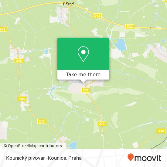 Kounický pivovar -Kounice, Kounice 52 289 15 Kounice mapa