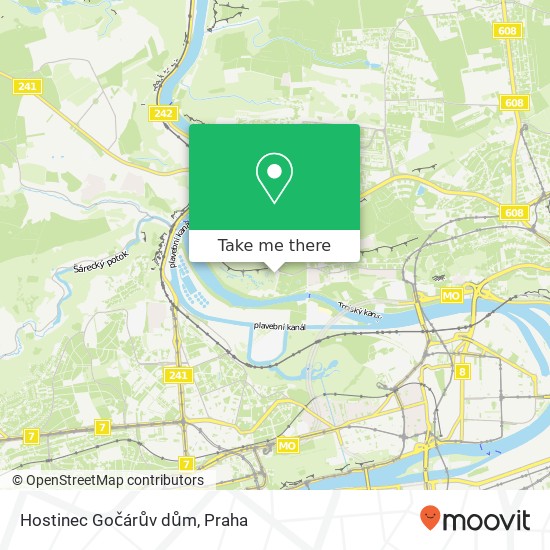 Hostinec Gočárův dům, U Trojského zámku 120 / 3 171 00 Praha mapa