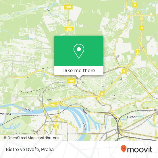 Bistro ve Dvoře, Klapkova 1035 / 28 182 00 Praha mapa