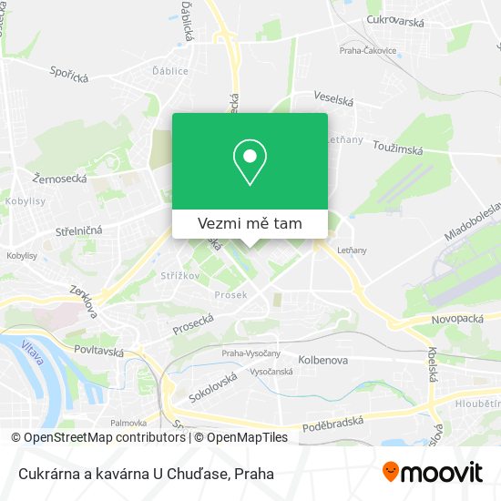 Cukrárna a kavárna U Chuďase mapa
