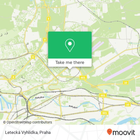 Letecká Vyhlídka, Letňanská 190 00 Praha mapa