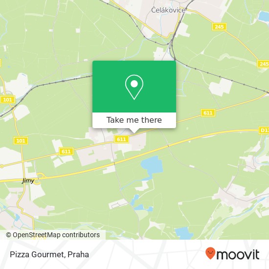 Pizza Gourmet, 611 250 81 Nehvizdy mapa