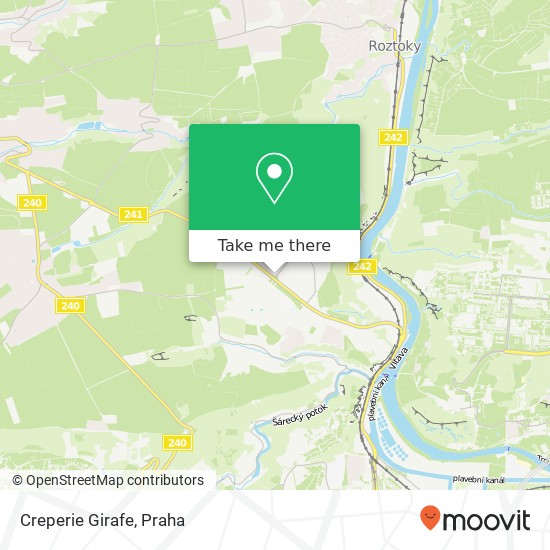 Creperie Girafe, Brandejsovo náměstí 6 165 00 Praha mapa