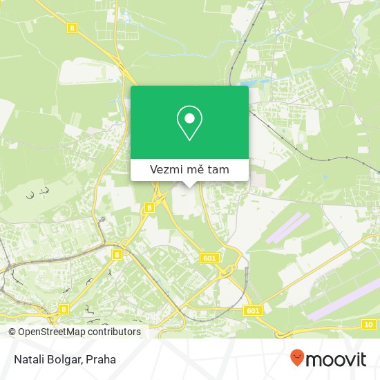 Natali Bolgar, 199 00 Praha mapa