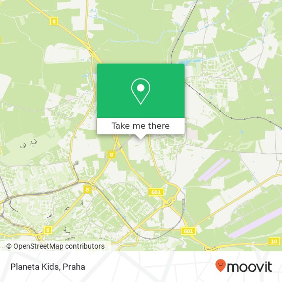 Planeta Kids, 199 00 Praha mapa