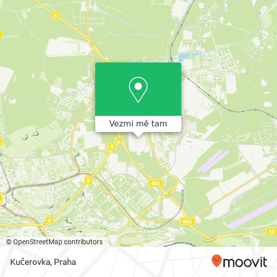 Kučerovka, Veselská 663 199 00 Praha mapa