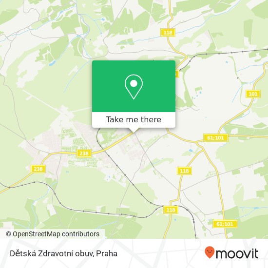 Dětská Zdravotní obuv, T. G. Masaryka 272 01 Kladno mapa