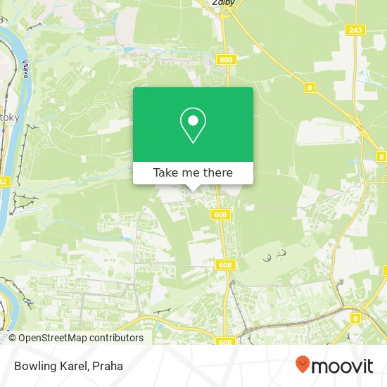 Bowling Karel, Hrušovanské náměstí 244 / 3 184 00 Praha mapa