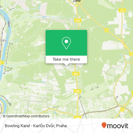 Bowling Karel - Karlův Dvůr, Hrušovanské náměstí 244 / 3 184 00 Praha mapa