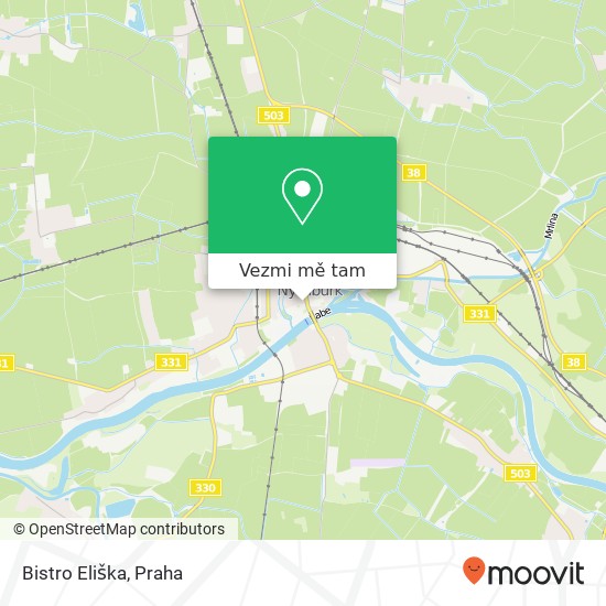 Bistro Eliška, náměstí Přemyslovců 21 288 02 Nymburk mapa