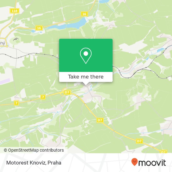 Motorest Knovíz, Knovíz 274 01 Knovíz mapa