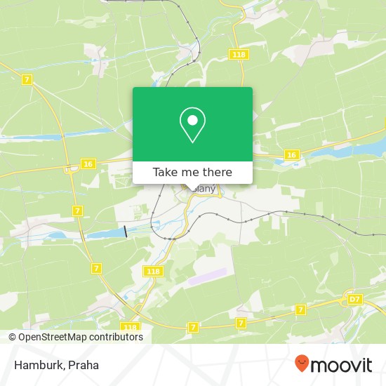 Hamburk, Šultysova 3 274 01 Slaný mapa