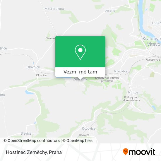 Hostinec Zeměchy mapa