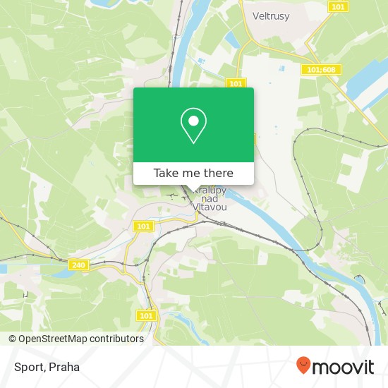 Sport, U Cukrovaru 278 01 Kralupy nad Vltavou mapa