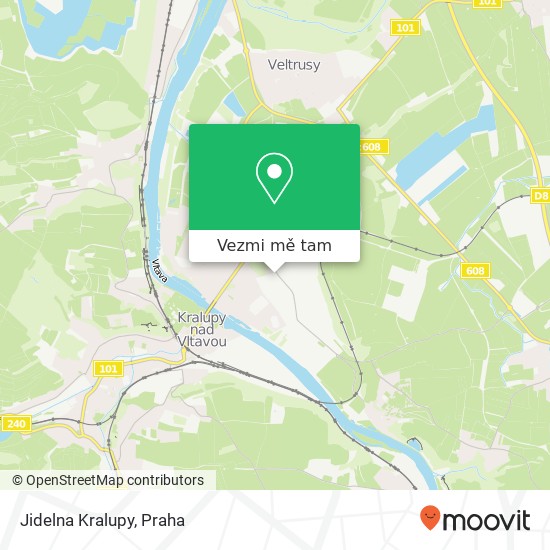 Jidelna Kralupy, Vodárenská 724 278 01 Kralupy nad Vltavou mapa