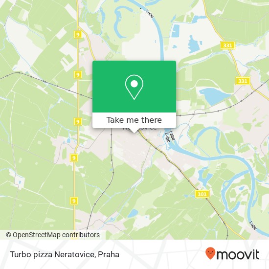 Turbo pizza Neratovice, 28. října 1382 277 11 Neratovice mapa