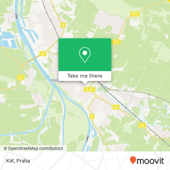 KiK, Mladoboleslavská 276 01 Mělník mapa