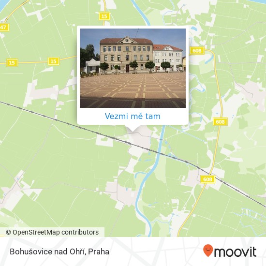 Bohušovice nad Ohří mapa