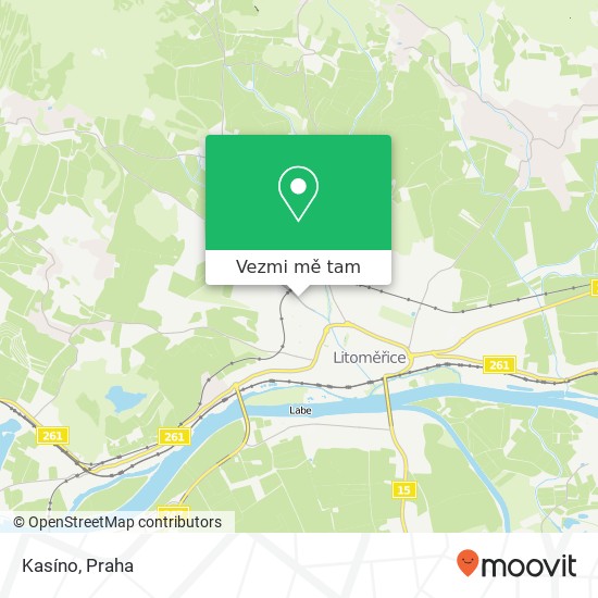 Kasíno, Kamýcká 17 412 01 Litoměřice mapa