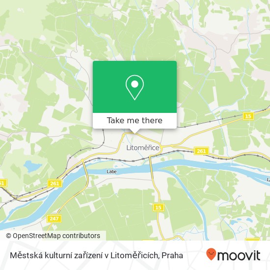 Městská kulturní zařízení v Litoměřicích mapa