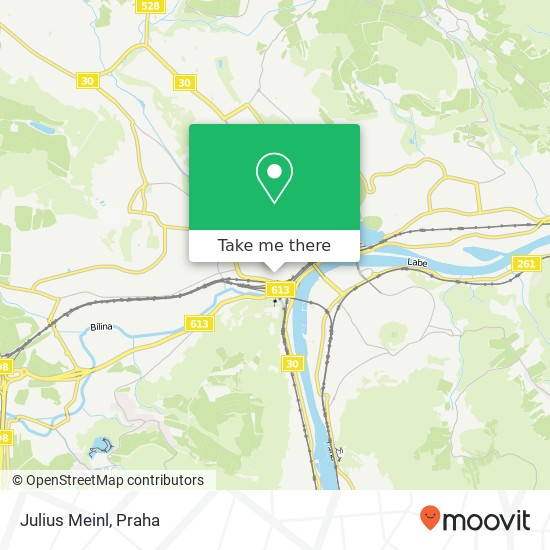 Julius Meinl, Bílinská 6 Ústí nad Labem mapa