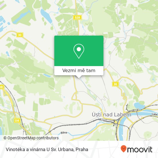 Vinotéka a vinárna U Sv. Urbana mapa