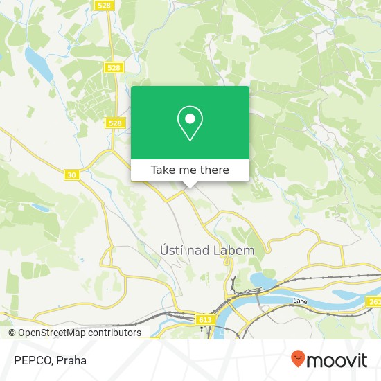 PEPCO, Krušnohorská 2 400 11 Ústí nad Labem mapa