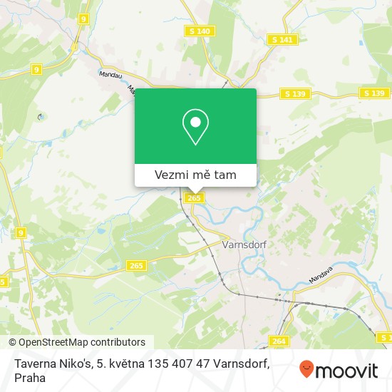 Taverna Niko's, 5. května 135 407 47 Varnsdorf mapa