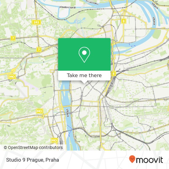 Studio 9 Prague mapa