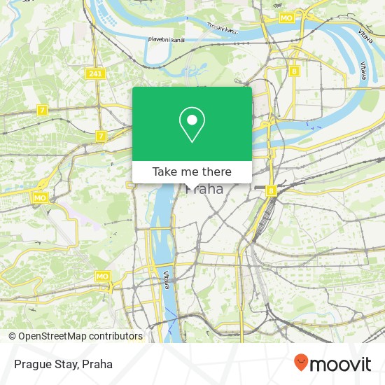 Prague Stay mapa