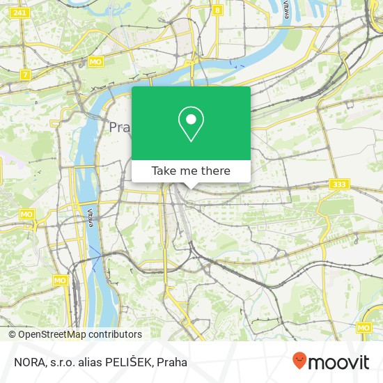 NORA, s.r.o. alias PELIŠEK mapa