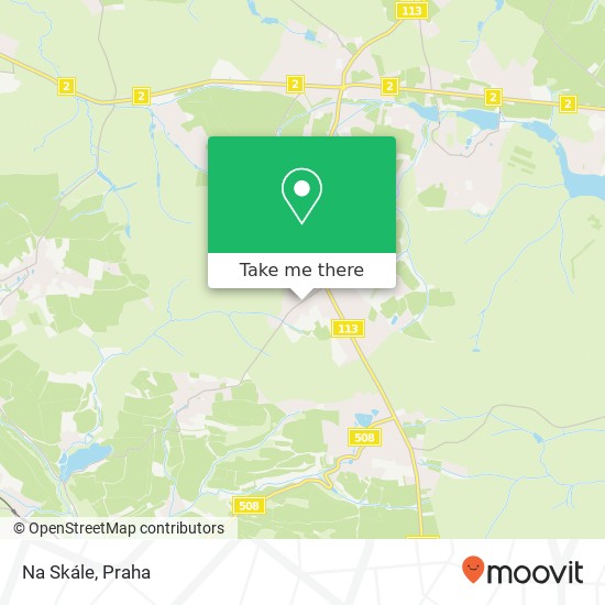 Na Skále mapa