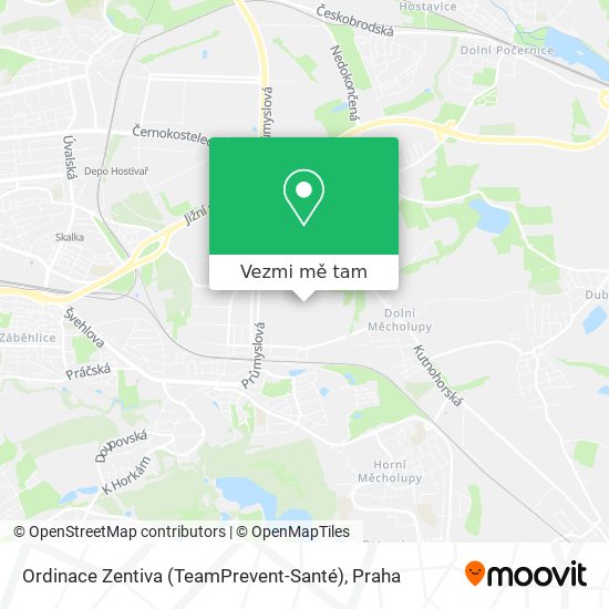 Ordinace Zentiva (TeamPrevent-Santé) mapa
