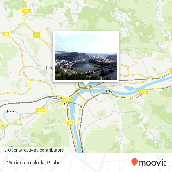 Mariánská skála mapa