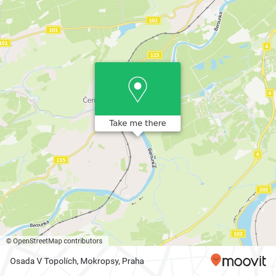 Osada V Topolích, Mokropsy mapa