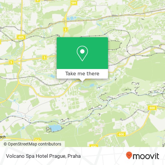 Volcano Spa Hotel Prague mapa