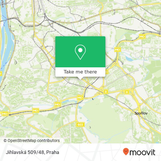Jihlavská 509/48 mapa