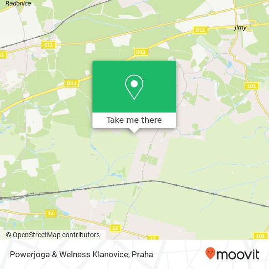 Powerjoga & Welness Klanovice mapa