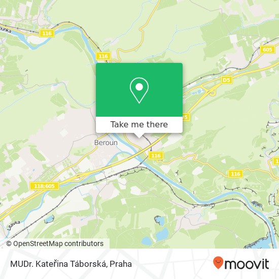 MUDr. Kateřina Táborská mapa