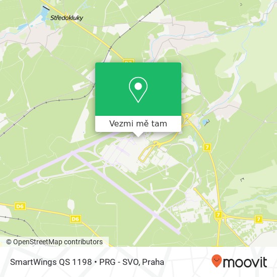 SmartWings QS 1198 • PRG - SVO mapa