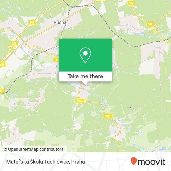 Mateřská škola Tachlovice mapa