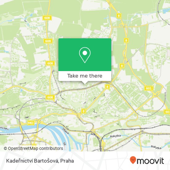 Kadeřnictví Bartošová mapa