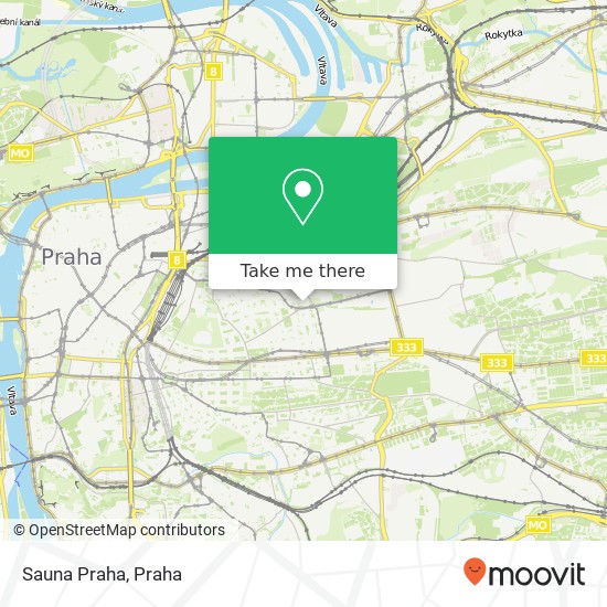 Sauna Praha mapa