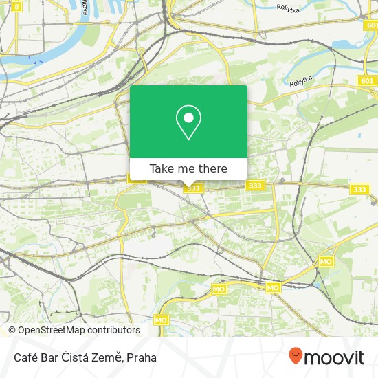 Café Bar Čistá Země mapa