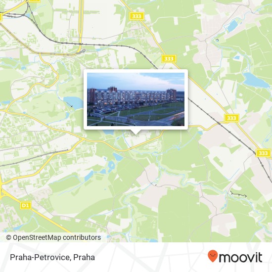 Praha-Petrovice mapa