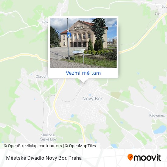 Městské Divadlo Nový Bor mapa