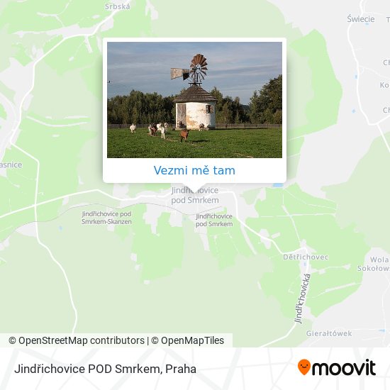 Jindřichovice POD Smrkem mapa